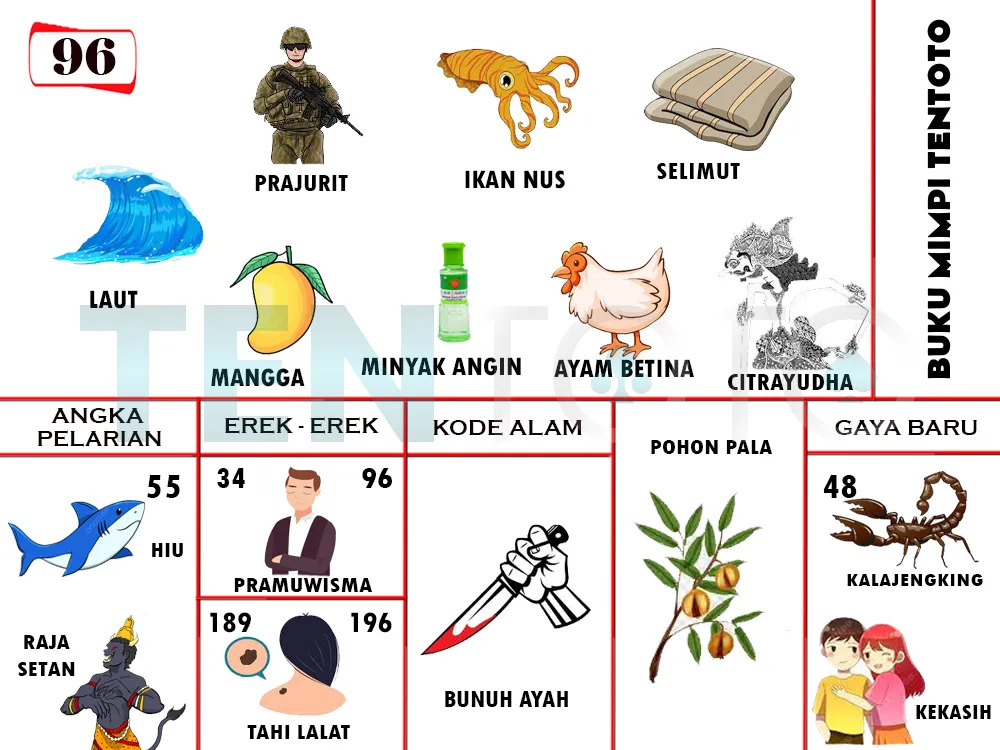 buku mimpi erek erek togel 96