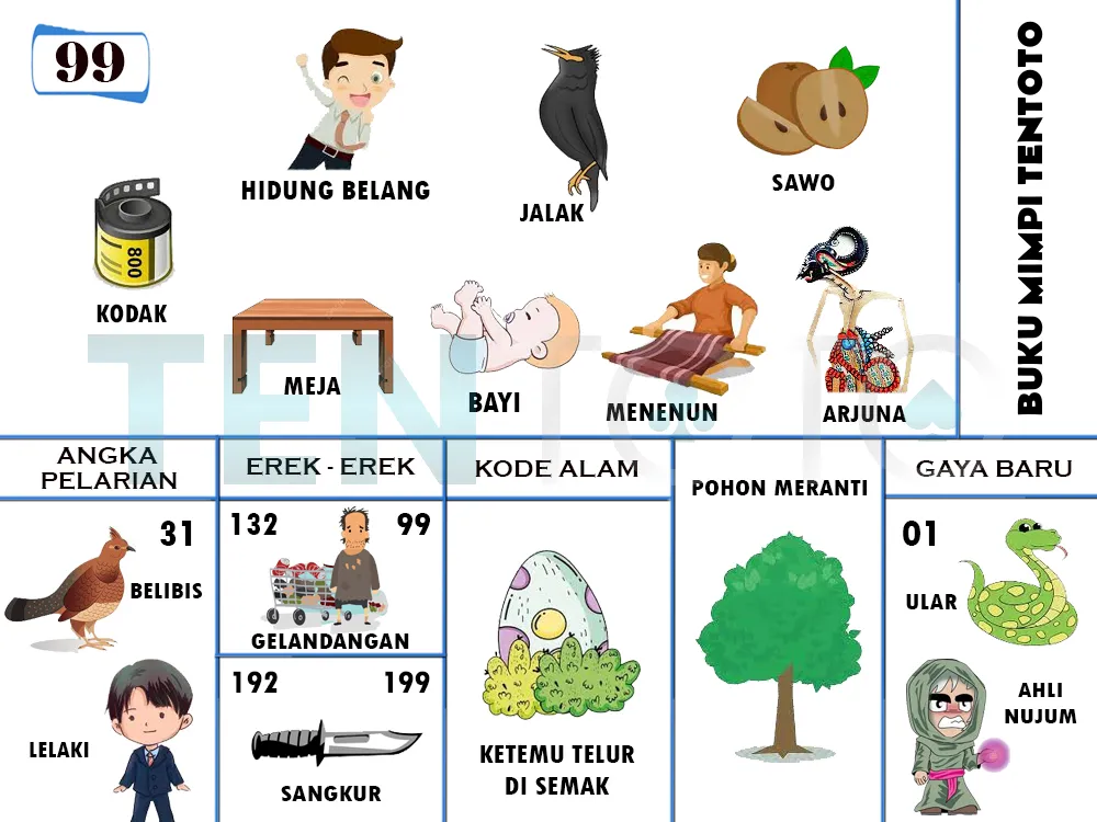 buku mimpi erek erek togel 99